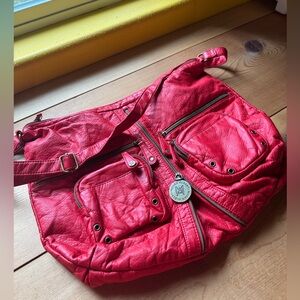 Musen Albert Red hobo bag